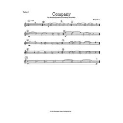 Philip Glass: String Quartet No.2 'Company' (Set Of Parts)