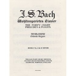 Js Bach: Prelude &amp; Fugue No. 6 In D Minor Book 1