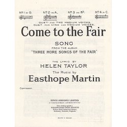 Easthorpe Martin: Come To The Fair (In A)
