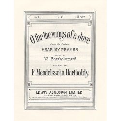 F Mendelssohn: O For The Wings Of A Dove