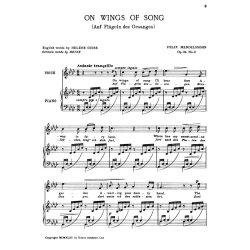 Felix Mendelssohn: On Wings Of Song Op.34 No.2 (In A Flat)