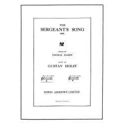 Holst, Gthe Sergeants Songvoice/Piano