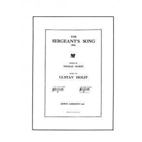 Holst, G Sergeants Song A Minor Voice/Piano