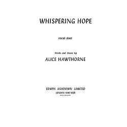 Alice Hawthorne: Whispering Hope