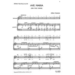Cesar Franck: Ave Maria (Vocal Duet)