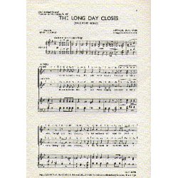 Arthur Sullivan: The Long Day Closes