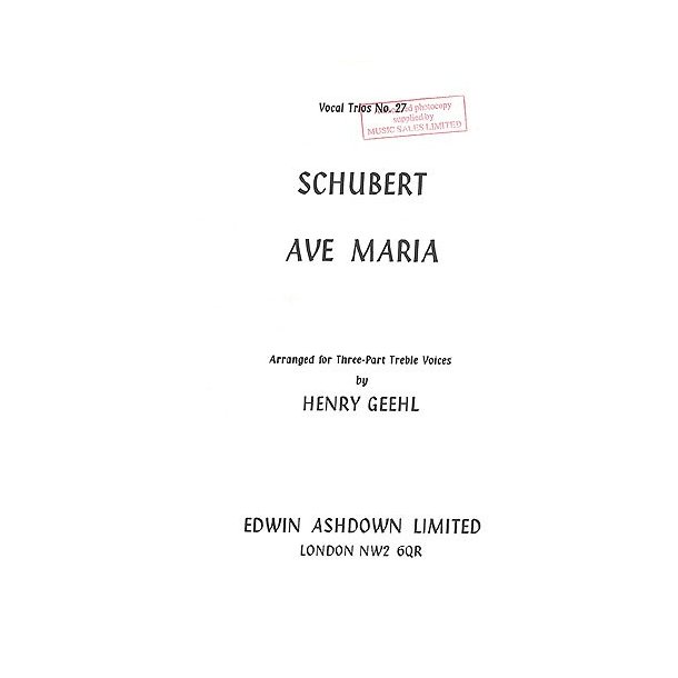 Franz Schubert: Ave Maria (SSA)