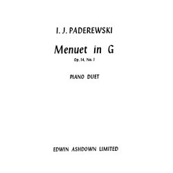 Ignacy Jan Paderewski: Minuet in G Op.14 No.1 (Piano Duet)