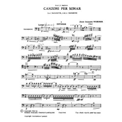 Jean Jacques Werner: Canzoni Per Sonar