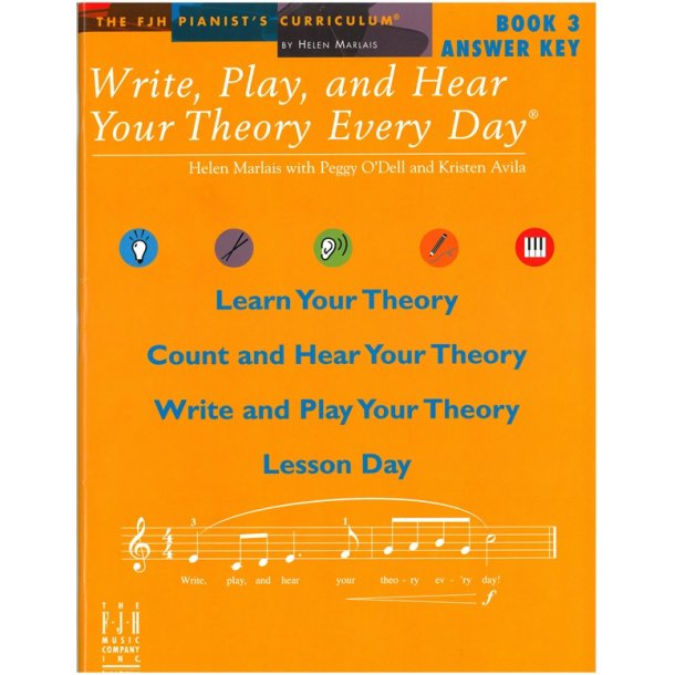Helen Marlais: Write, Play, And Hear Your Theory Every Day - Book 3 (Answer Key)