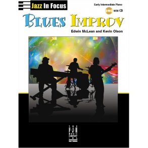 Jazz In Focus Blues Improv Pf Bk/Cd