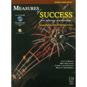 Measures Of Success For String Orchestra: Double Bass - Book 1 (Book/DVD)