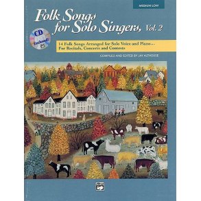 Folk Songs For Solo Singers Book 2 - Medium/Low Voice (CD Edition)