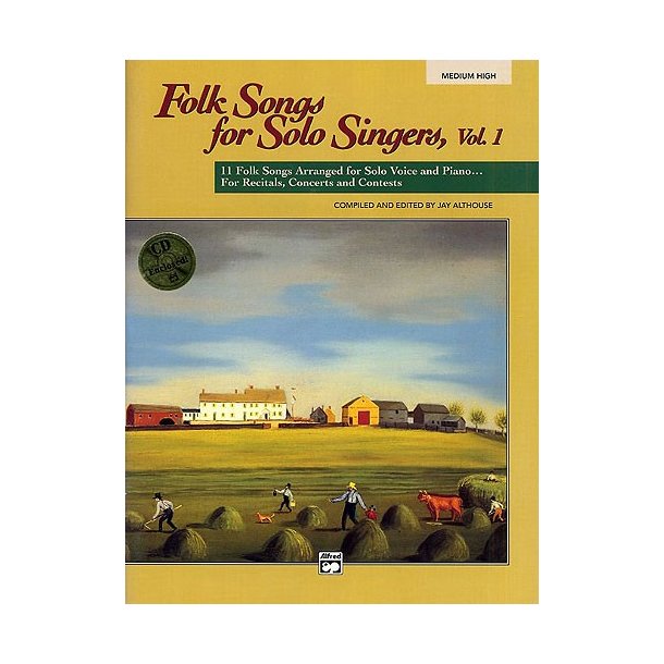 Folk Songs For Solo Singers Volume 1 - Medium/High Voice (CD Edition)