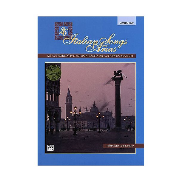 26 Italian Songs And Arias (Medium/Low Voice) (Book/CD)