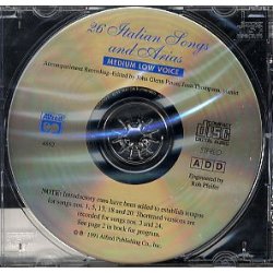 26 Italian Songs And Arias (Medium/Low Voice) CD