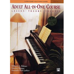 Alfred's Basic Piano Library: Adult All-In-One Course Level 1