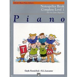 Alfred's Basic Piano Library - Notespeller Book Complete Level 1