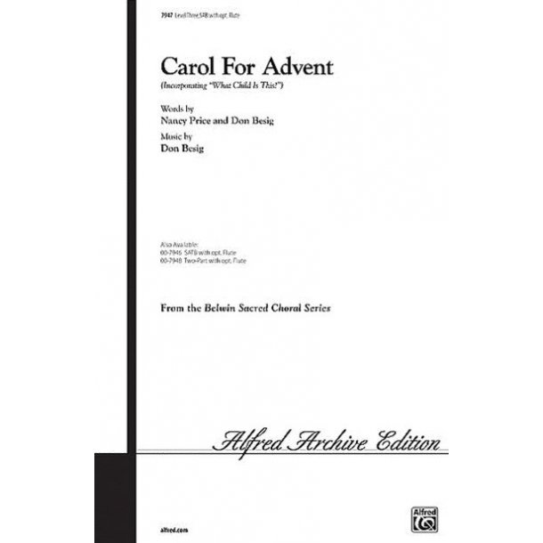Don Besig: Carol For Advent (SAB)