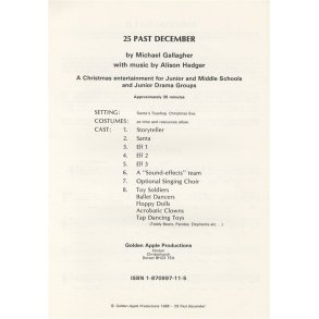 Alison Hedger/Michael Gallagher: 25 Past December (Pupil's Book)