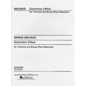 Darius Milhaud: Concertino D'Hiver (Trombone/Piano)