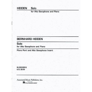 Bernhard Heiden Solo Alto Sax Piano