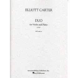 Elliott Carter: Duo For Violin And Piano