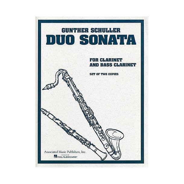 Gunther Schuller: Duo Sonata For Clarinet And Bass Clarinet