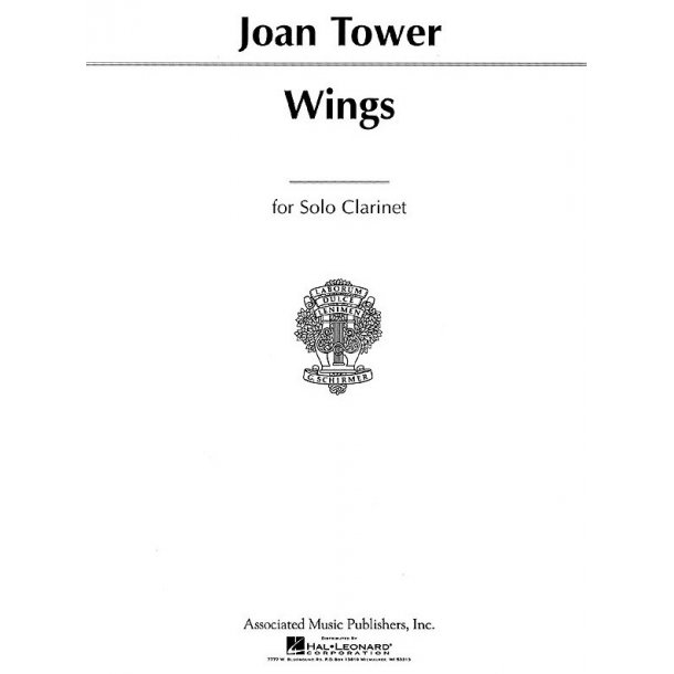 Joan Tower: Wings (Solo Clarinet or Bass Clarinet)