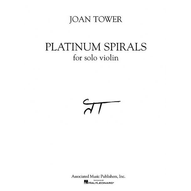 Joan Tower: Platinum Spirals (Solo Violin)