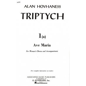 Alan Hovhaness: Ave Maria Op.100 No.1a (Vocal Score)