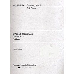 Darius Milhaud: Cello Concerto No.2 (Study Score)