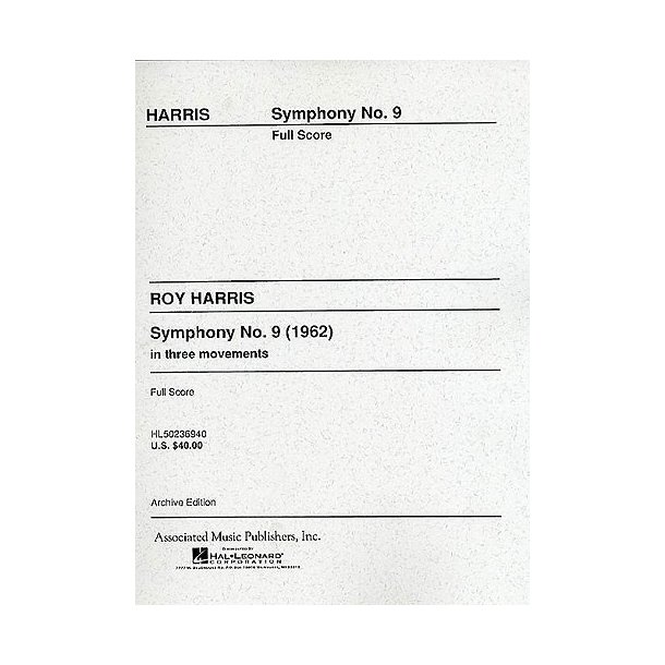 Roy Harris: Symphony No.9 (Study Score)