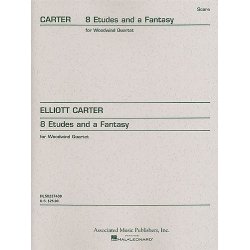 Elliott Carter: Eight Etudes And A Fantasy (Miniature Score)