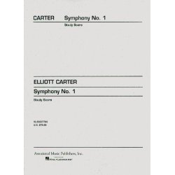 Elliott Carter: Symphony No.1 (Study Score)