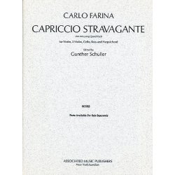 Carlo Farina: Capriccio Stravagante - An Amusing Quodlibet (Score)