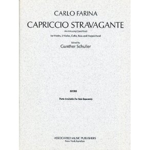 Carlo Farina: Capriccio Stravagante - An Amusing Quodlibet (Score)
