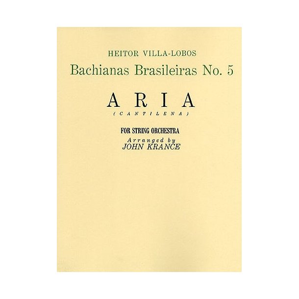 Heitor Villa-Lobos: Aria (Bachianas Brasileiras No. 5) (Parts)