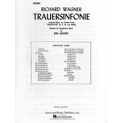 Richard Wagner: Trauersinfonie For Concert Band (Score)