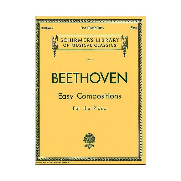 Ludwig Van Beethoven: Easy Compositions For Piano