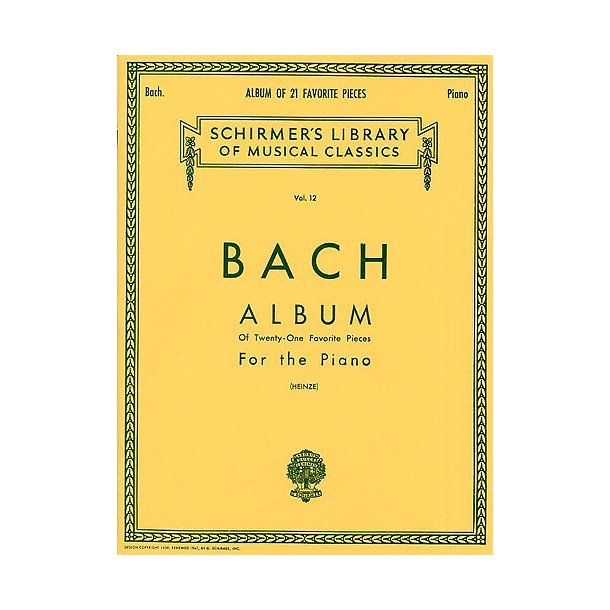 J.S. Bach: Album (21 Favourite Pieces For Piano)