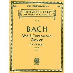 Johann Sebastian Bach: Well-Tempered Clavier For The Piano Book II