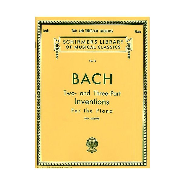 J.S. Bach: Two And Three-Part Inventions (W. Mason)
