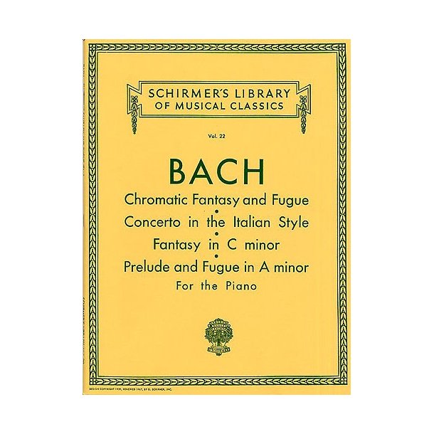J.S. Bach: Chromatic Fantasy And Fugue And Other Works For Piano