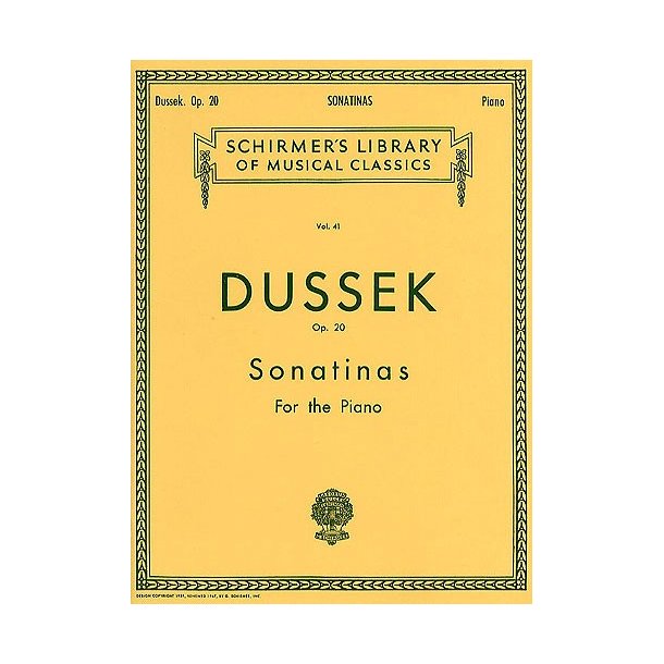 Jan Dussek: Six Sonatinas Op.20 Piano
