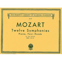 Wolfgang Amadeus Mozart: Twelve Symphonies For Piano Duet Book I