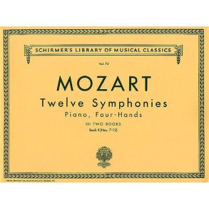 W.A. Mozart: Twelve Symphonies For Piano Duet Book 2