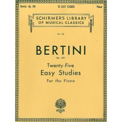 Henri Bertini: Twenty-Five Easy Studies For Piano Op. 100