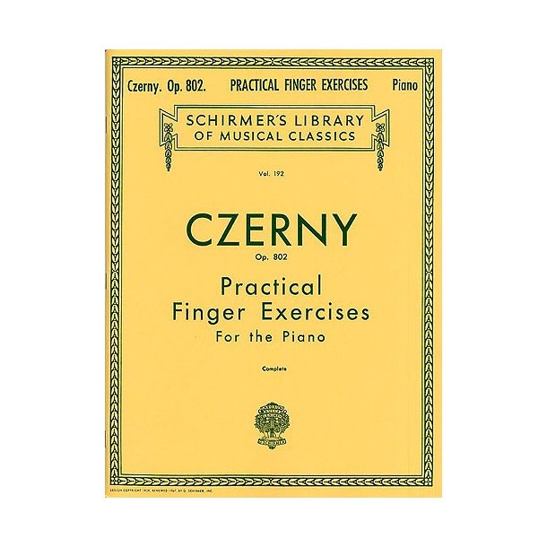 Carl Czerny: Practical Finger Exercises Op.802