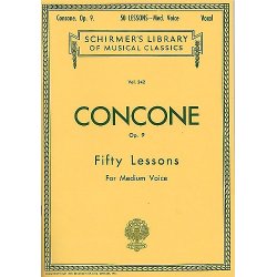 Giuseppe Concone: Fifty Lessons Op.9 For Medium Voice